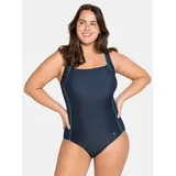 sheego Badeanzug Damen Blau 56 Cup F