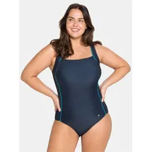 sheego Badeanzug Damen Blau 56 Cup F