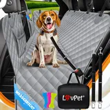 LOVPET LovPet® 2in1 Hundedecke für Auto Rückbank & Kofferraum mit Seitenschutz und Sichtfenster Kofferraumschutz - Wasserabweisende Hunde Autoschondecke Universal Autoschutzdecke Autodecke Rücksitz