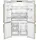 Smeg FQ960P6 Multi Door (572 l, 1870 mm hoch, Creme)