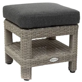 Hespéride - Quadratischer Gartenhocker Polynésia Havane - Havanna