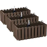 Prosperplast Blumenkasten 38 x 18 x 16,2 cm Braun