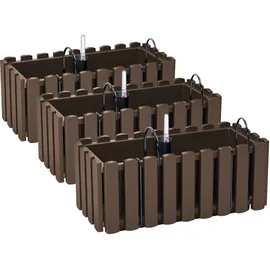 Prosperplast Blumenkasten 38 x 18 x 16,2 cm Braun
