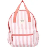 KidzRoom Stripe Frenzy Rucksack - Pink / White - One Size