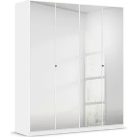 Rauch Reflect, mit Spiegelfront, inkl. praktischer Inneneinteilung und Stoffboxen-Set weiß