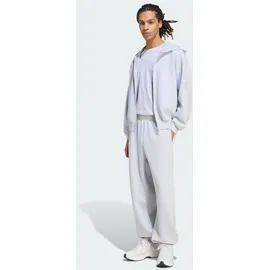 adidas SOFT LUX Full-Zip Hoodie Sweatshirt, Light Grey Heather