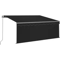 VidaXL LED Gelenkarmmarkise 300 x 250 cm anthrazit inkl.