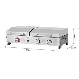 Habitat et Jardin Plancha Gasgrill grau