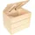 Creative Deco Holzkiste mit Deckel 27,5 x 20 x 21,5 cm 1-tlg. beige