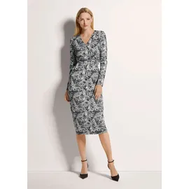 Madeleine Wickelkleid Midi Schwarz 40