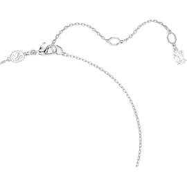 Swarovski Matrix Anhänger Kristallperle, Rundschliff, Weiß, Rhodiniert