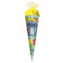 ROTH Schultüte, Disney Stitch, 35 cm, rund, Tüllverschluss