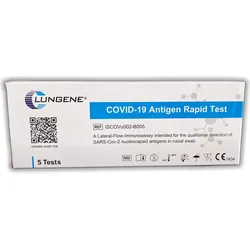 Clungene® Laien Antigen Test - Covid-19 Schnelltest (Nasal Swab) CE 1434 (5 Stück) Kombipackung 5 St