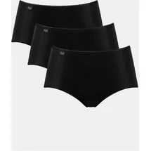 SLOGGI Midislip SLOGGI "24/7 Microfibre", Damen, Gr. 40, schwarz, Microfaser, Obermaterial: 88% Polyamid, 12% Elasthan, unifarben, körpernah, Unterhosen, Microfaser, weich, atmungsaktiv, elastisch