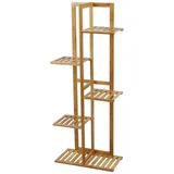 Urban Living Pflanzenständer Blumenablageregal Blumentreppe Blumenregal Bambus