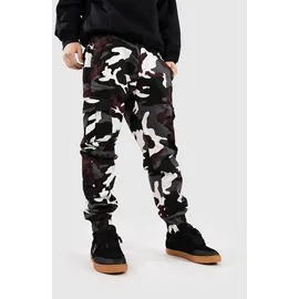 URBAN CLASSICS Cargo Joggers Bordeaux Camouflage 36