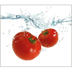 Zeller, Herdblende-/Abdeckplatte "Tomato Splash", Glas