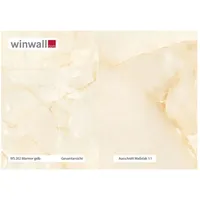 winwall Duschrückwand Duschrückwände ALU-Verbundplatte Dekor: Marmor gelb, (1-tlg), Wandverkleidung aus Alu gelb 19 cm x 27 cm