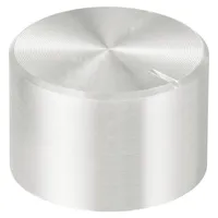 TRU Components TC-11613836 Drehknopf mit Knopfmarkierung Silber (Ø x
