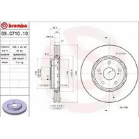 Brembo Bremsscheibe 09.C710.11