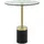 Kayoom Beistelltisch KAYOOM "Lana 125, robuste Glasplatte, Sockel in Mamor Optik", schwarz (gold, schwarz, gold, klar), B:46cm H:53cm T:46cm, 100% Edelstahl, 100% Glas, 100% Marmor, Tische, Beistelltisch, robust, pflegeleicht, hochwertig, Outdoor und Indoor