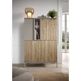 INOSIGN Highboard »Gent Höhe 150 cm, Kommode mit 4 Türen u. 2 offenen Fächern«, Sideboard, Schrank, Push-to-open Funktion,