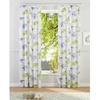 OTTO home Gardine OTTO HOME "DINO" Gr. 2, beige (natur), B:135cm H:175cm, Polyester, Baumwolle, Recyceltes Material, Gardinen, Gardine, Kindergardine, einseitig mit Dinosauriern bedruckt