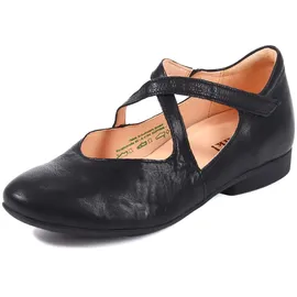 THINK! Damen GUAD2_3-000564 nachhaltige Wechselfußbett Ballerinas, 0000 schwarz 38.5