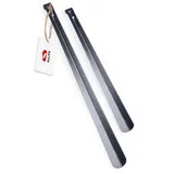 SULPO 2er Pack 51cm & 66cm Stabil Schuhlöffel aus Edelstahl - Schuhlöffel Lang - Schuhlöffel Metall mit Aufhängeloch - Schuhanzieher Lang - Shoe Horn - 51 cm / 66 cm