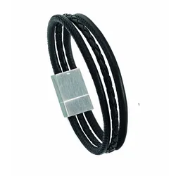 Edelstahlarmband ADELIA ́S "Edelstahl Armband 20 cm", silber, Armbänder, Herren, 20, Edelstahl, Edelstahlschmuck für Herren