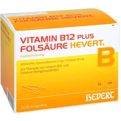 Vitamin B12 Folsäure Hevert Amp.-Paare