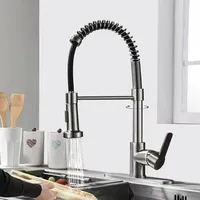 Einhebelmischer Spiralfeder Küchenarmatur Spültisch Brause Wasserhahn K-Type-009