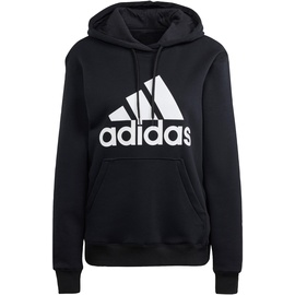 adidas Damen Essentials Big Logo Regular Fleece Hooded Sweat, schwarz/weiß, 46