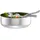Relaxdays Salatschüssel mit Besteck Silber 4,5 l
