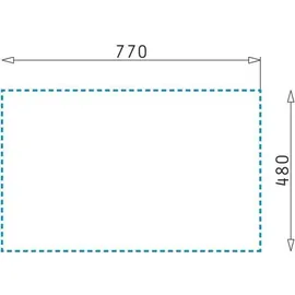 PYRAMIS Alea (79x50) 1B 1D Edelstahl poliert + Excenterbetätigung