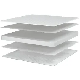 vidaXL Memory-Schaum-Matratze 200x200x17 cm Weiß