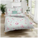 KAEPPEL Interlock Jersey Bettwäsche Delicate Poppies mint