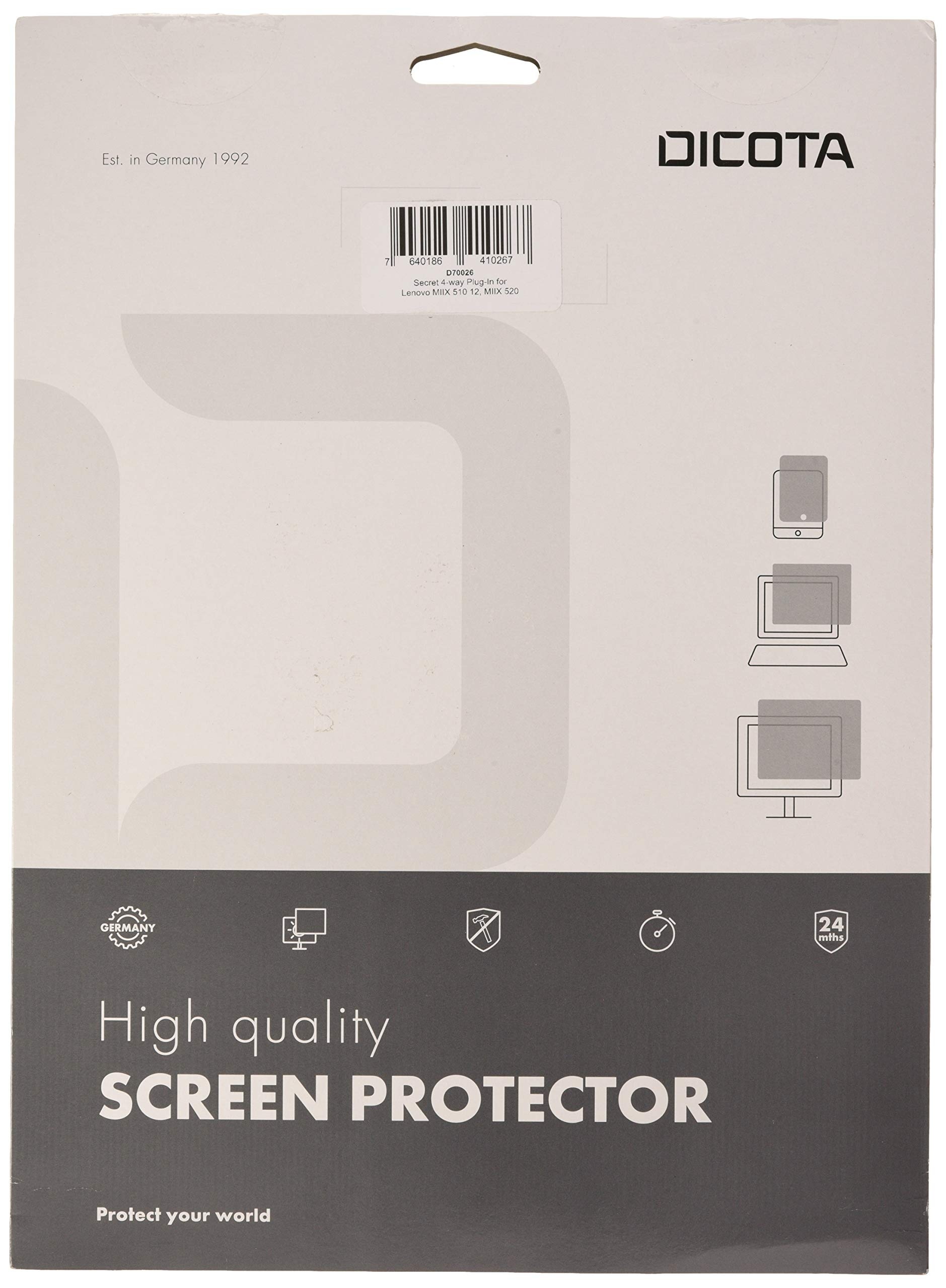 Dicota Secret 4-Way for Lenovo MIIX 510 12/520 Side-Mounted