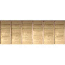 Karibu Rückwand Doppelcarport 540 x 200 cm braun