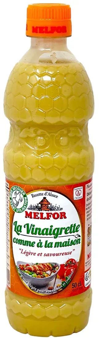 Melfor Vinaigrette 'Comme à la maison' – Traditionelle Salatsauce, 0,5 L für perfekten Genuss