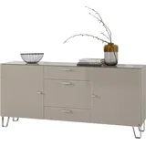 LEONARDO Sideboard »Cube«, mit Sicherheitsglas und edlem MDF Holz, Breite 189 cm