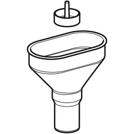 Geberit Trichter oval d50mm Sanitär-Montagezubehör