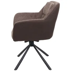 MCW Esszimmerstuhl K33 Kunstleder braun-dunkelbraun 2er Set
