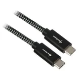 Sharkoon USB 3.2 Gen 2 Kabel USB-C Stecker > USB C (0.50 m, USB 3.1 USB