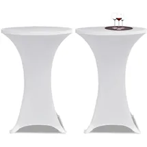 deluke Tischhusse AMAU Weiß Ø 80 cm 2er Set