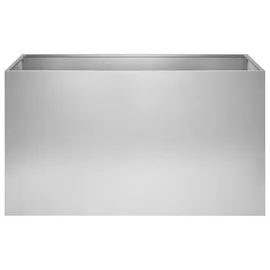 vidaXL Garten-Pflanzgefäß 80 x 50 x 50 cm Silber