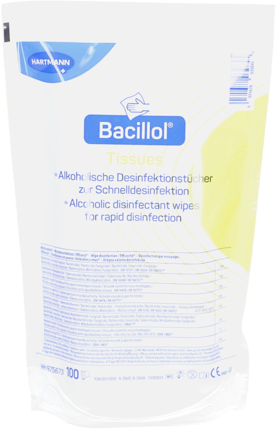 Bacillol® Tissues Nachfüllpackung Tücher