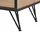 Beliani Halston Lowboard 120 x 46 x 40 cm Braun/Schwarz Holzwerkstoff