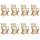 vidaXL Gartenstuhl 50,4 x 57 x 91 cm beige 8 St.