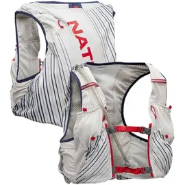 Nathan Pinnacle 12l Trinkweste - Vapor Grey / Ribbon Red - S